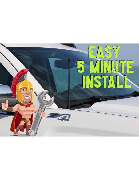 Antena Corta Votex 35.56 cm para Excavadora y Tractor