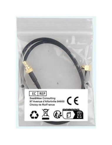 Cable Aéreo DAB MCX a SMB 50cm RG174 Futheda