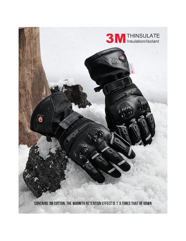Guantes calefaccionados Grapelet 2024 USB impermeables M