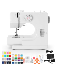 Máquina de Coser BUXFMHT 725 Portátil 12 Puntadas Doble Velocidad