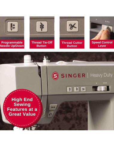Máquina de Coser SINGER Heavy Duty 6800C con Accesorios
