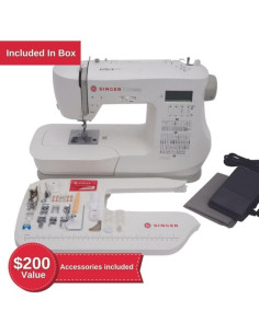 Máquina de Coser SINGER C7290Q Computarizada con Mesa y 12 Patas 2