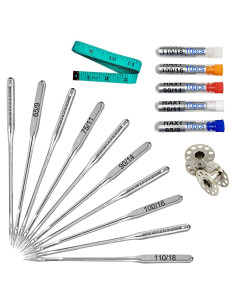 50 Agujas de Máquina de Coser AXOTEY HAX1 Universales