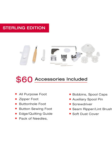 Máquina de Coser SINGER 4432 Pesada con 110 Puntadas y Accesorios