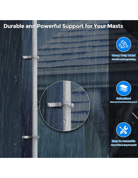 Soporte de Pared para Antena de TV Levendor - 2 Piezas Ajustable