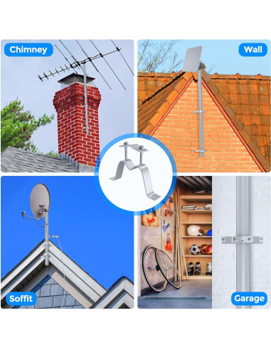 Soporte de Pared para Antena de TV Levendor - 2 Piezas Ajustable