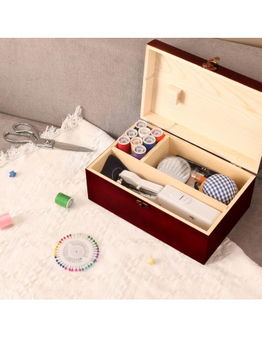 Máquina de Coser Portátil Ausarox Blanca con 153 Piezas