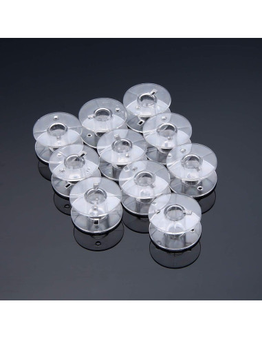 30 Bobinas de Plástico SA156 para Máquina de Coser Brother
