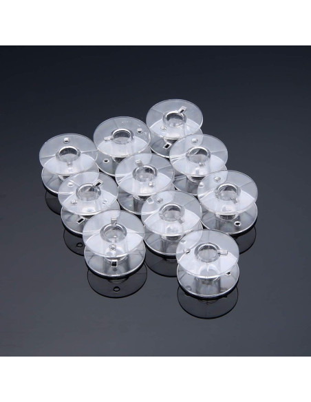 30 Bobinas de Plástico SA156 para Máquina de Coser Brother
