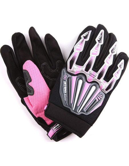 Guantes de Ciclismo WOW MXA008 Rosa XL Protección Dura