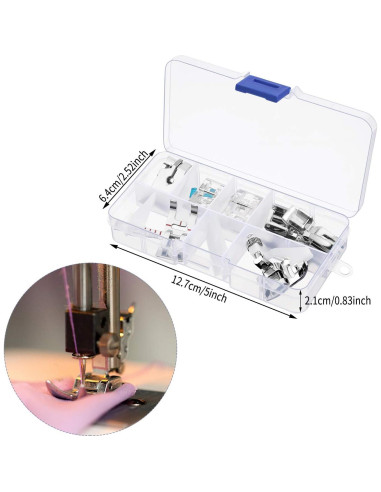 Juego de 12 Pies Prensores Mudder para Máquina de Coser