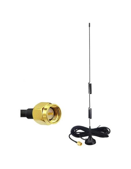 Antena 6dBi Kaunosta 1090MHz SMA Macho 1.5M Base Magnética