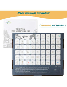 Juego de 48 Piezas de Patas de Prensatelas Aiskaer 2