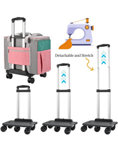 Funda para Máquina de Coser FINESUN Deluxe Rosa 43.2x24.1x30.5cm 2