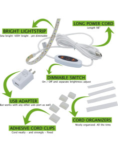 Tira de Luz LED para Máquina de Coser Madam Sew 30.48 cm USB 2
