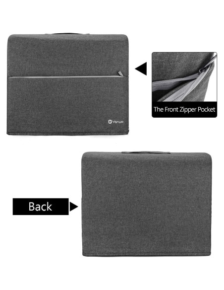 Funda para máquina de coser Yarwo gris con flecha 43x20x33cm