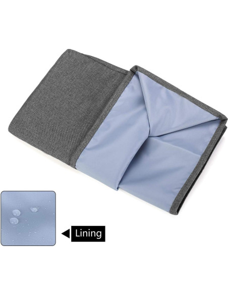 Funda para máquina de coser Yarwo gris con flecha 43x20x33cm