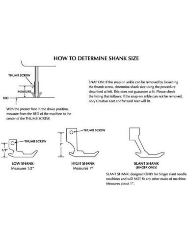 Juego de 52 PIES Prensatelas Universal Bajo Shank STORMSHOPPING