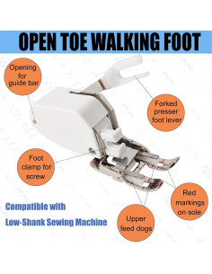Pie de Cama Abierto YEQIN SA188 para Máquinas de Coser 2