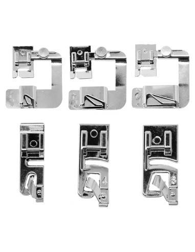 Juego de Prensatelas de Dobladillo Enrollado Kraftex - 6 Tamaños