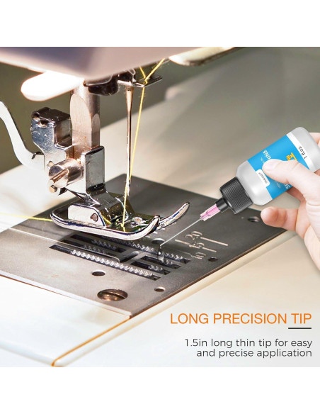 Aceite de Máquina de Coser OAIEGSD 29.57 ml con Aplicador y Cepillo