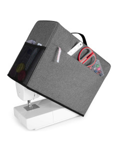 Funda Protectora CURMIO para Máquina de Coser Gris 42x20.6x33.4cm