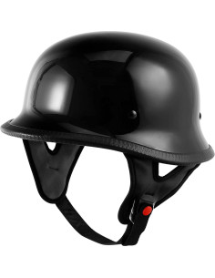 Casco XFMT Chopper Cruiser Biker Negro Brillante M 2