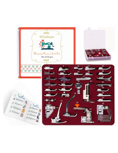 Conjunto de 32 Piezas de Patas de Prensatelas Windman