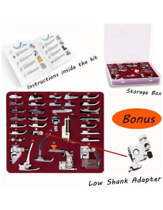 Conjunto de 32 Piezas de Patas de Prensatelas Windman 2