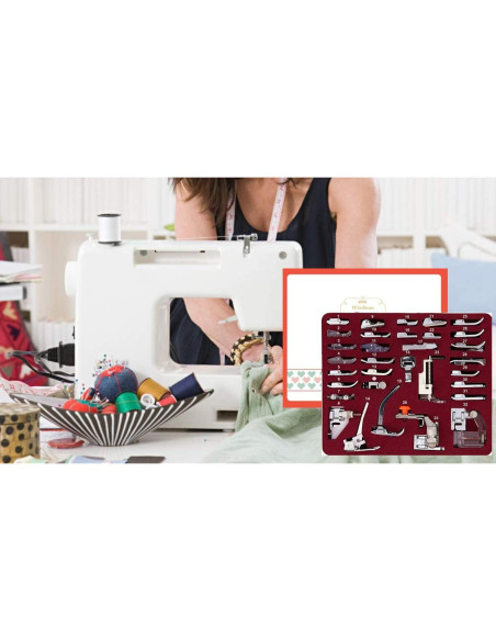 Conjunto de 32 Piezas de Patas de Prensatelas Windman