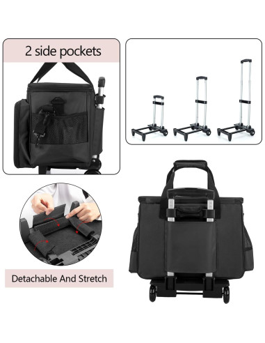 Funda para Máquina de Coser LUXJA con Carro Desmontable - Negro