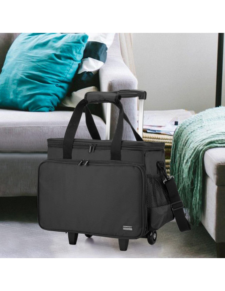 Funda para Máquina de Coser LUXJA con Carro Desmontable - Negro