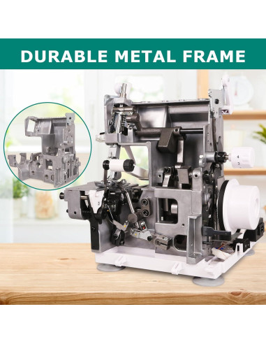 Máquina de Overlock Serger FEIYUE FY505 2/3/4 Hilos Metal