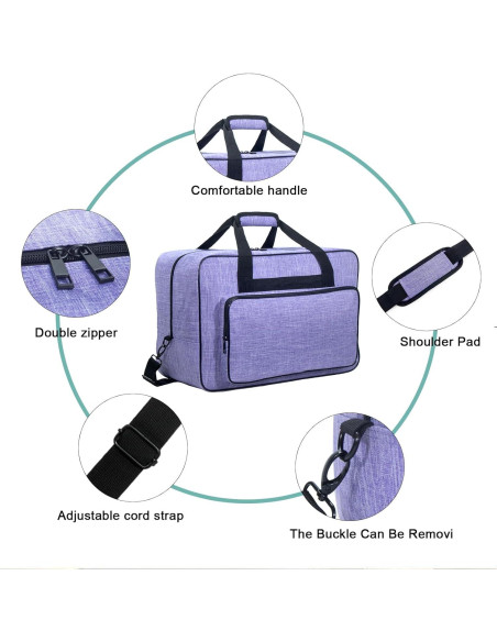 Bolsa de Transporte para Máquina de Coser Universal XH005 - Púrpura