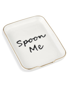 Soporte de Cuchara de Cerámica FIRJOY Dorado 14.2x11.9cm