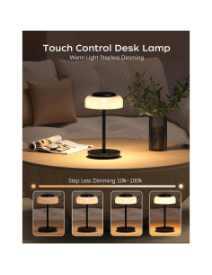 Lámpara de Mesa LED Inalámbrica Qimh 5000mAh Control Táctil 2