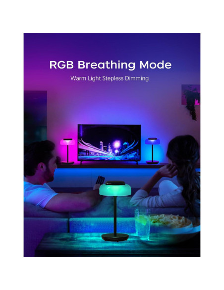 Lámpara de Mesa LED Inalámbrica Qimh 5000mAh Control Táctil