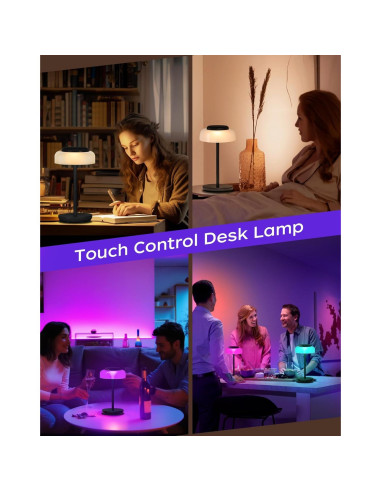 Lámpara de Mesa LED Inalámbrica Qimh 5000mAh Control Táctil