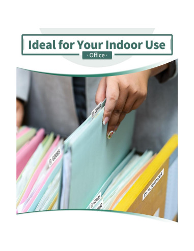 Cinta de Etiqueta Anycolor M-K231 12mm Blanca Paquete de 4