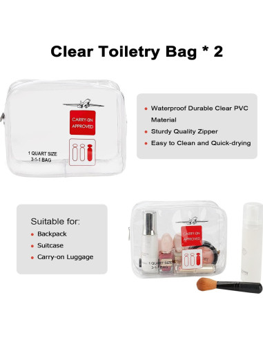 Cubos de Compresión Edraco 6 Pzs Nylon Organizador de Viaje