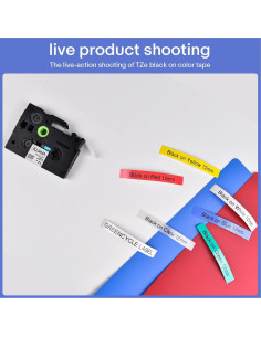 Cinta de Etiqueta Laminada Greencycle 6 Pack 12mm Multi-Color 2