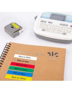 Cinta de Etiquetado Weemay 12mm 7 Paquetes Compatible Brother 2