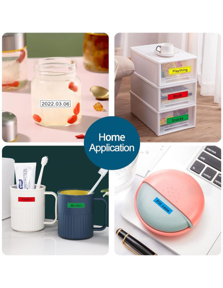 Cinta de Etiqueta BOYEEZON 5 Pack 12mm Compatible Brother