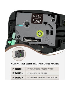 Cinta de Etiquetas Multicolor 12mm XemaX para Brother PTouch 2