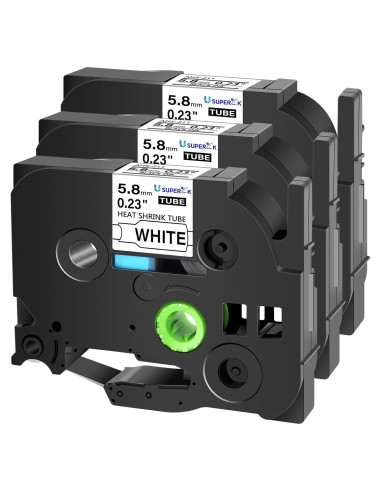 3PK Cinta de Etiquetadora Termocontraíble USUPERINK HSe-211 5.8mm