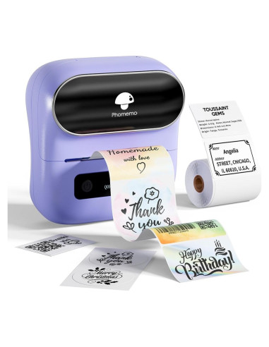 Impresora de Etiquetas Phomemo M220 Inalámbrica Bluetooth 203DPI