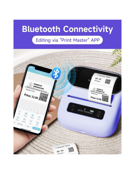 Impresora de Etiquetas Phomemo M220 Inalámbrica Bluetooth 203DPI Impresora de Etiquetas Phomemo M220 Inalámbrica Bluetooth 203DPI