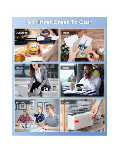 Impresora de Etiquetas Phomemo M220 Inalámbrica Bluetooth 203DPI