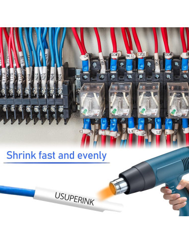 3PK Cinta de Etiquetadora Termocontraíble USUPERINK HSe-211 5.8mm