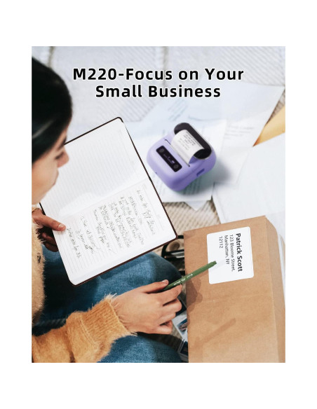 Impresora de Etiquetas Phomemo M220 Inalámbrica Bluetooth 203DPI Impresora de Etiquetas Phomemo M220 Inalámbrica Bluetooth 203DPI